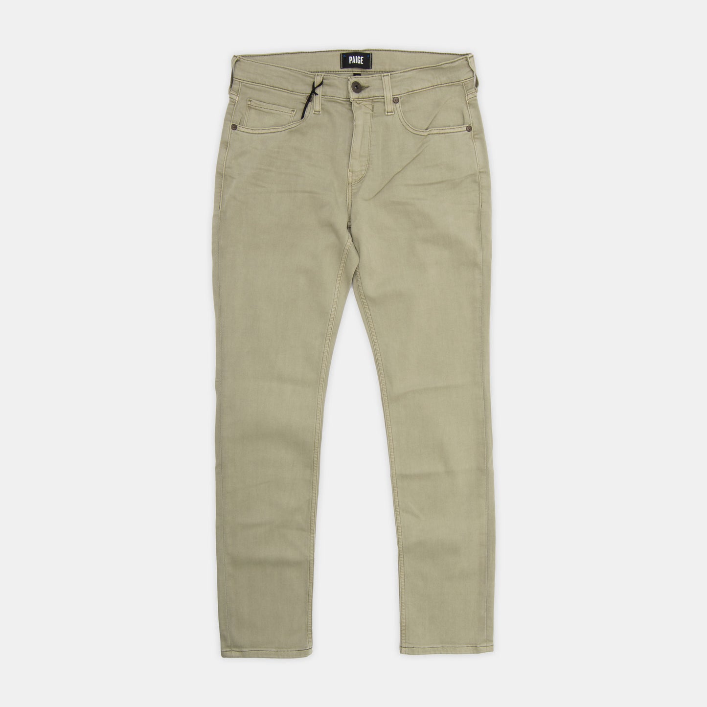 Paige - Lennox Slim 5-Pocket Pant in Vintage Silver Bark