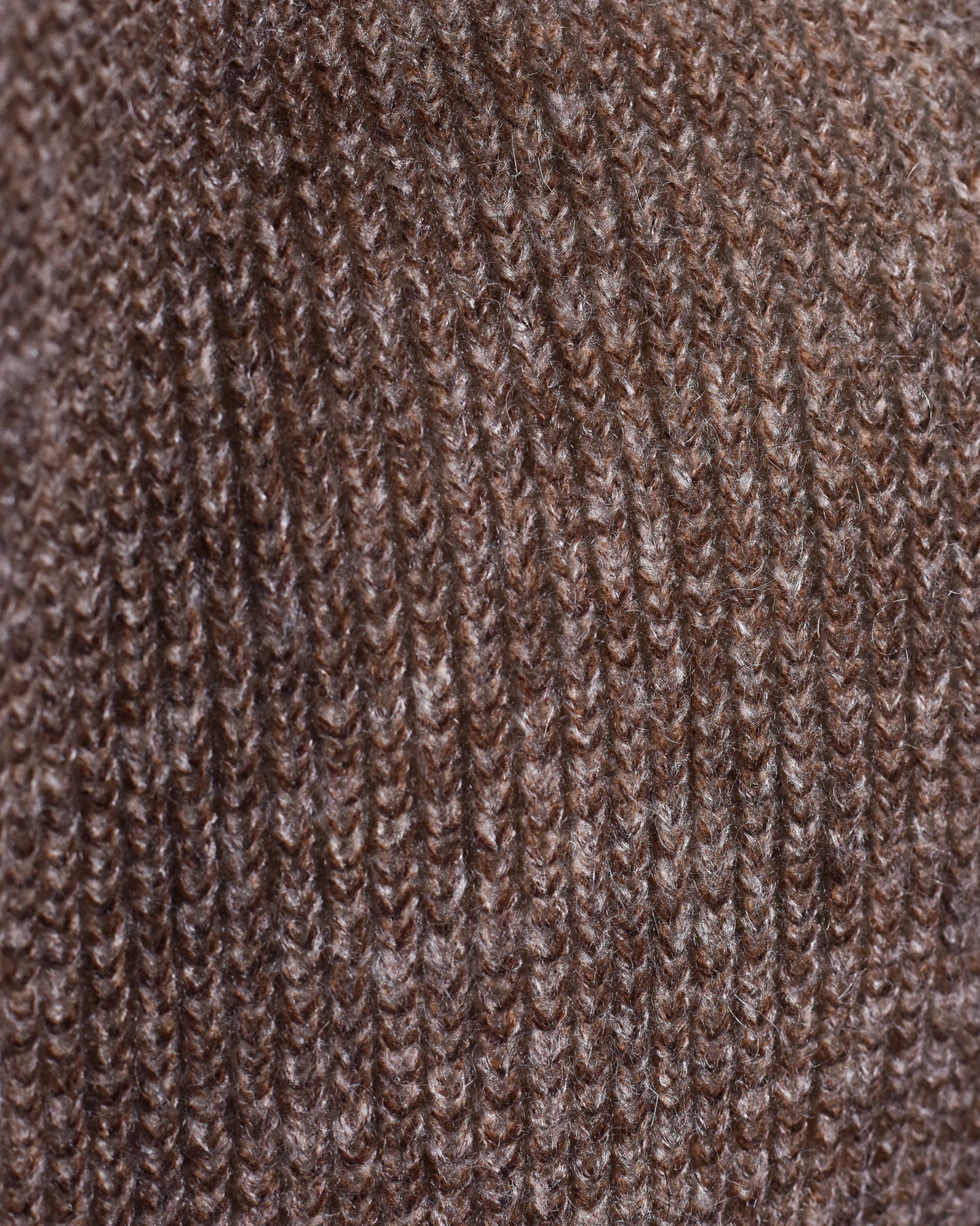 Gimo's - Brown Wool Knit Button-Front Cardigan