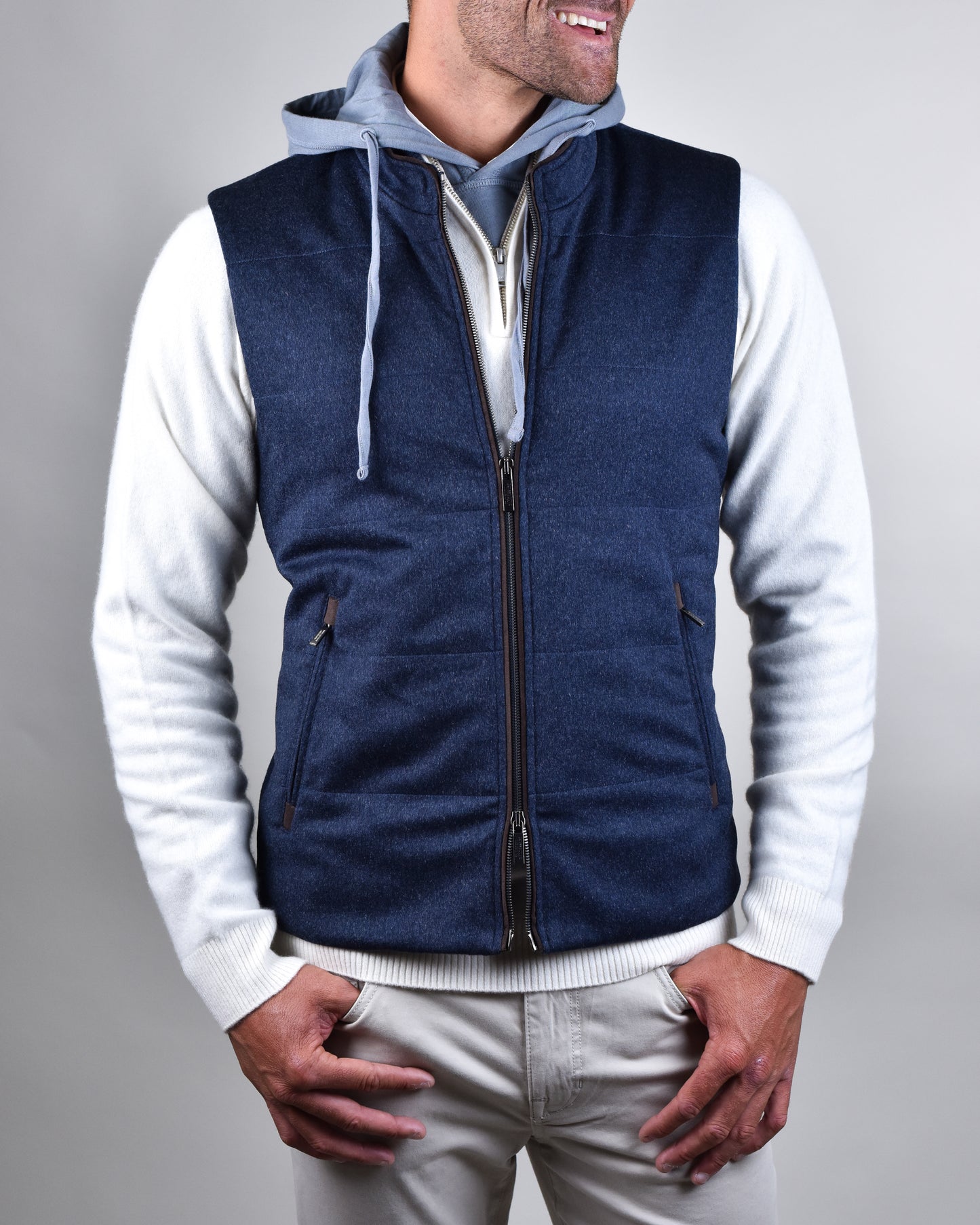Khaki's of Carmel - Blue Baldassari Cashmere Vest