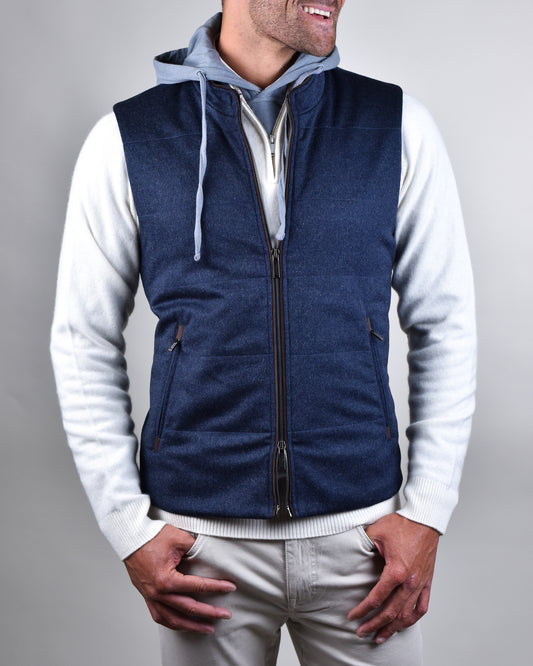 Khaki's of Carmel - Blue Baldassari Cashmere Vest