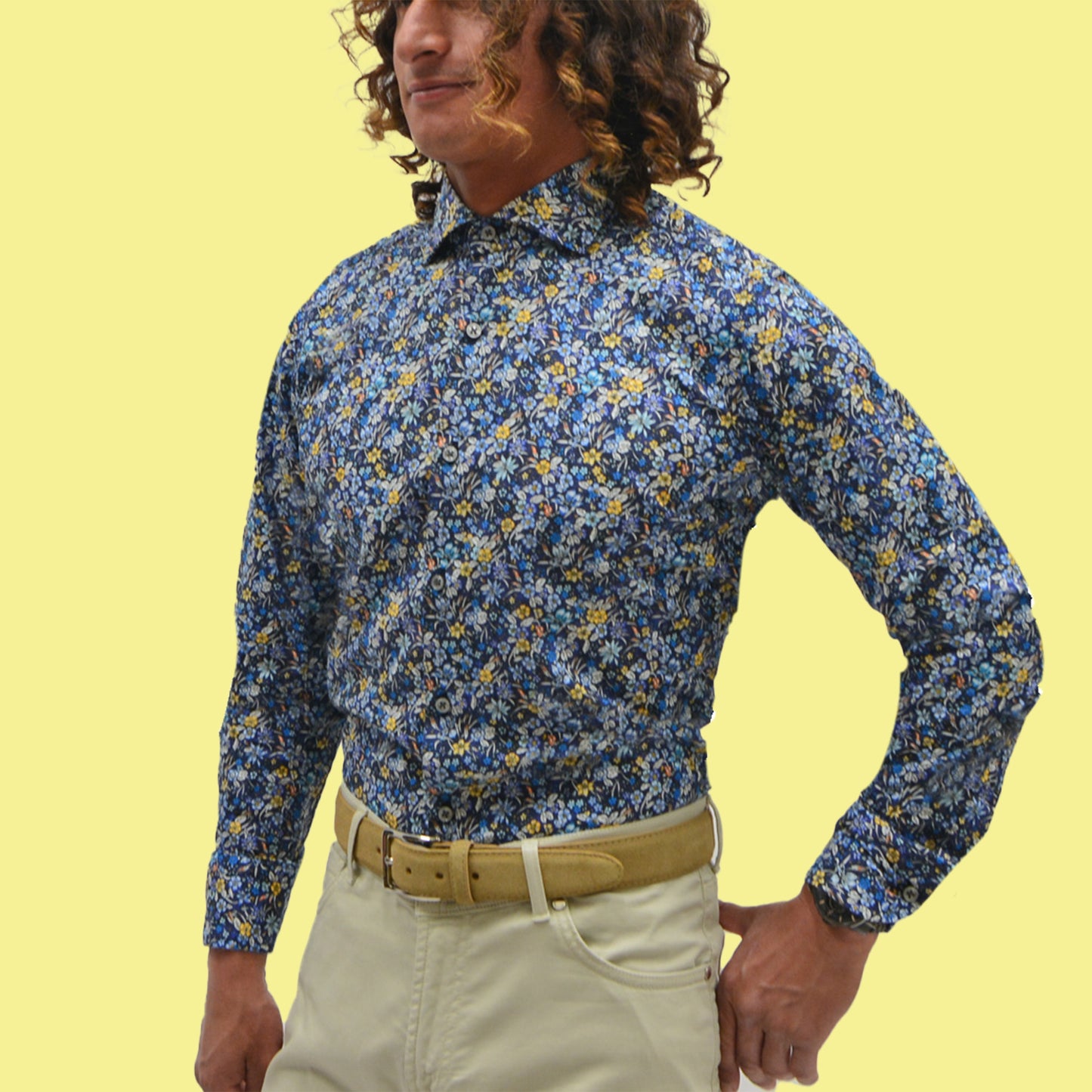 Khakis of Carmel - Calder - Navy Floral print