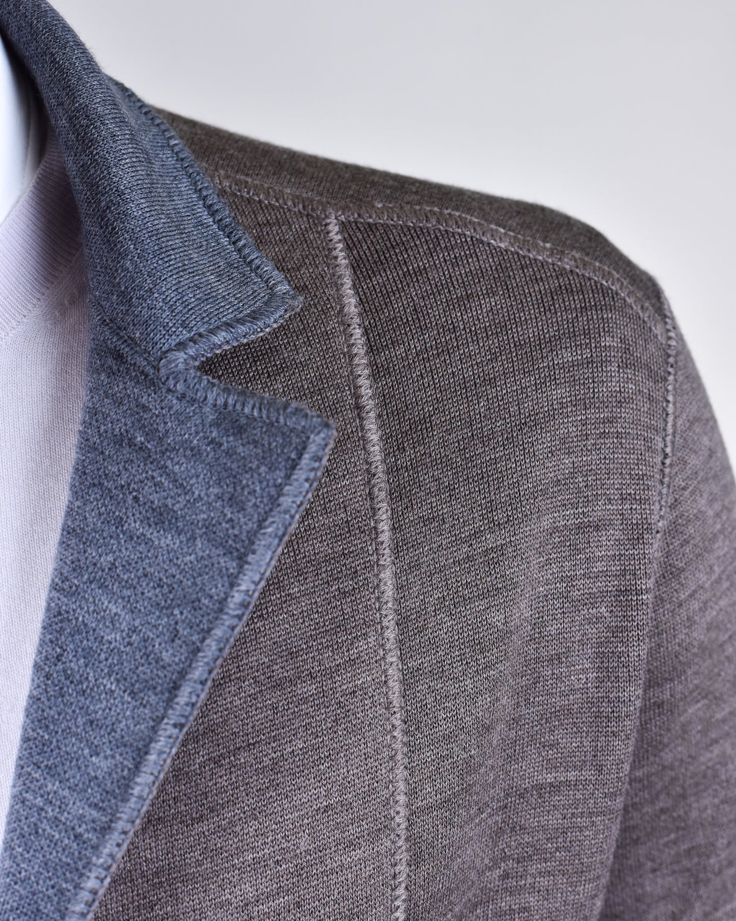 Maurizio Baldassari - Grey Jamaica Rev Knit Swacket
