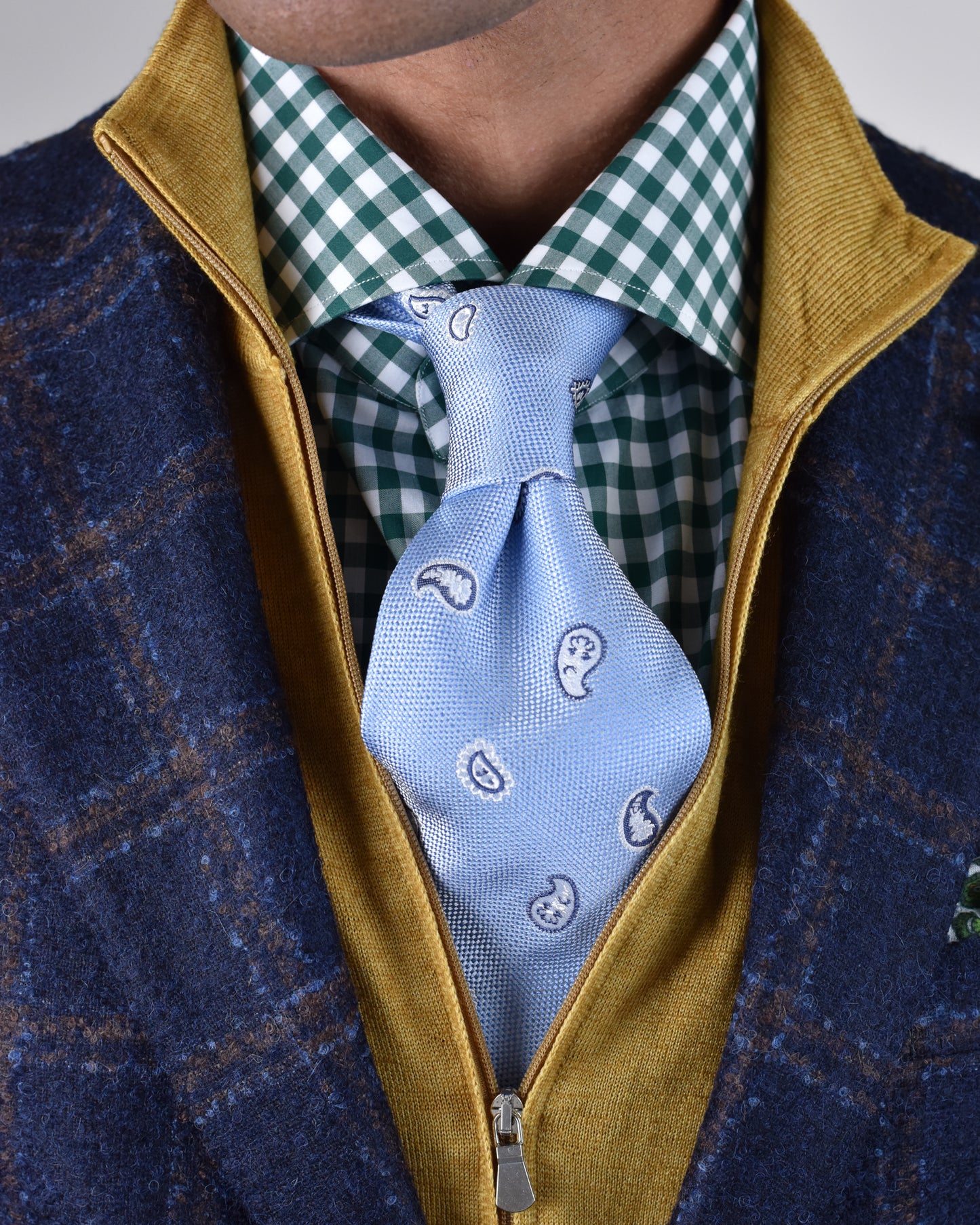 Khakis of Carmel - Blue checked Sport Coat