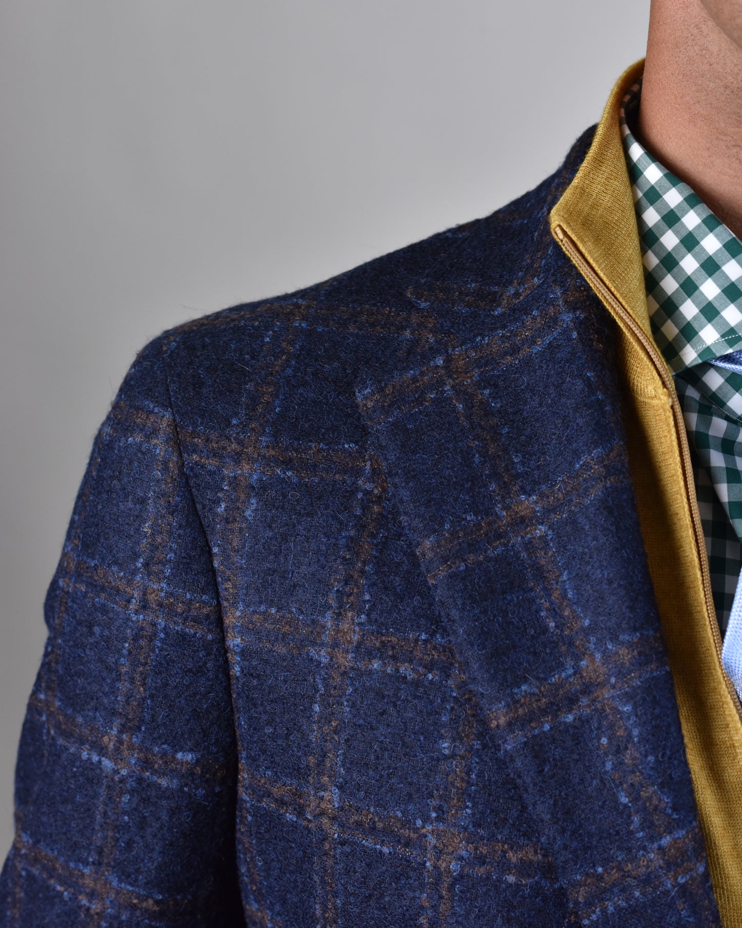 Khakis of Carmel - Blue checked Sport Coat