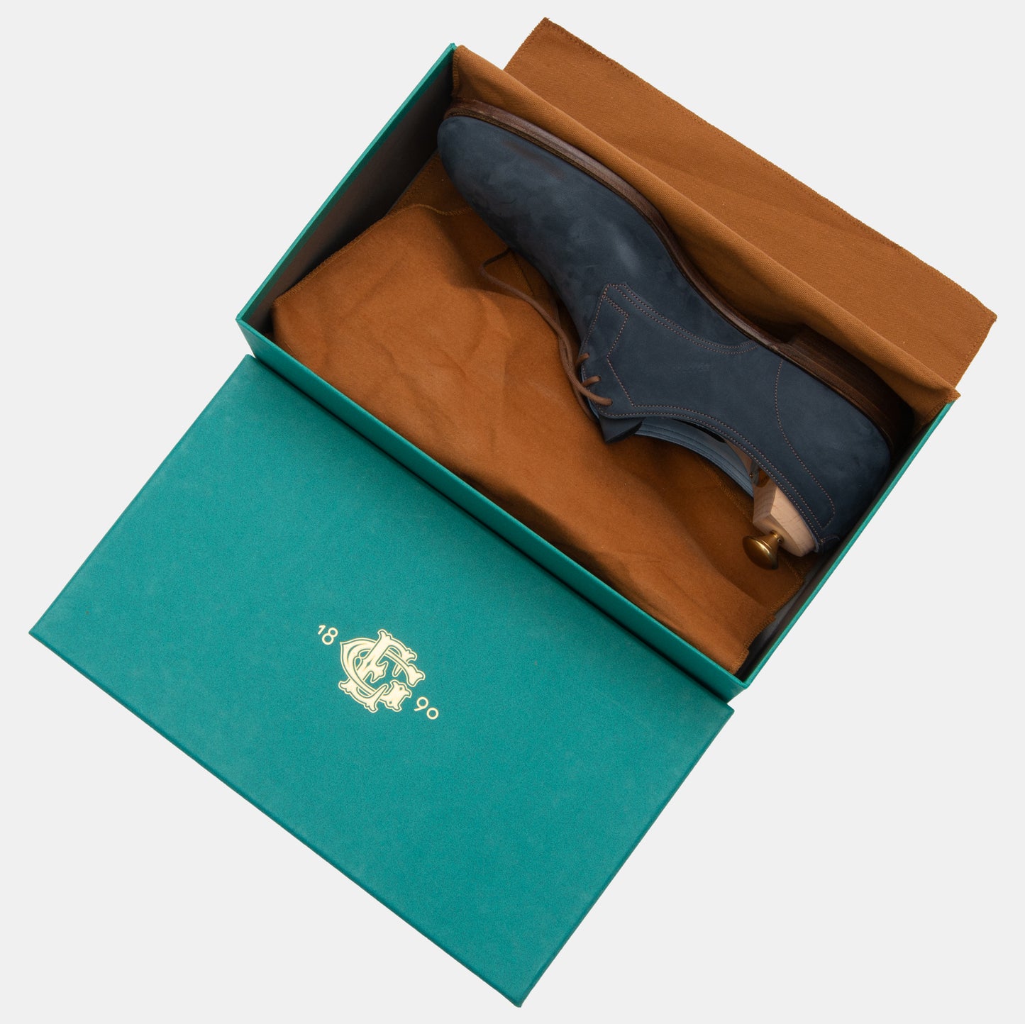 Edward Green - Navy Lace Up Unlined