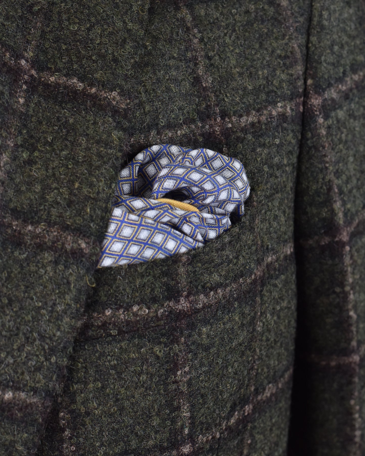 Khakis of Carmel - Olive checked Sport Coat