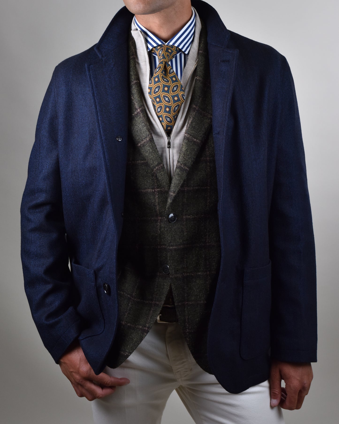 Maurizio Baldassari - Navy Over Coat