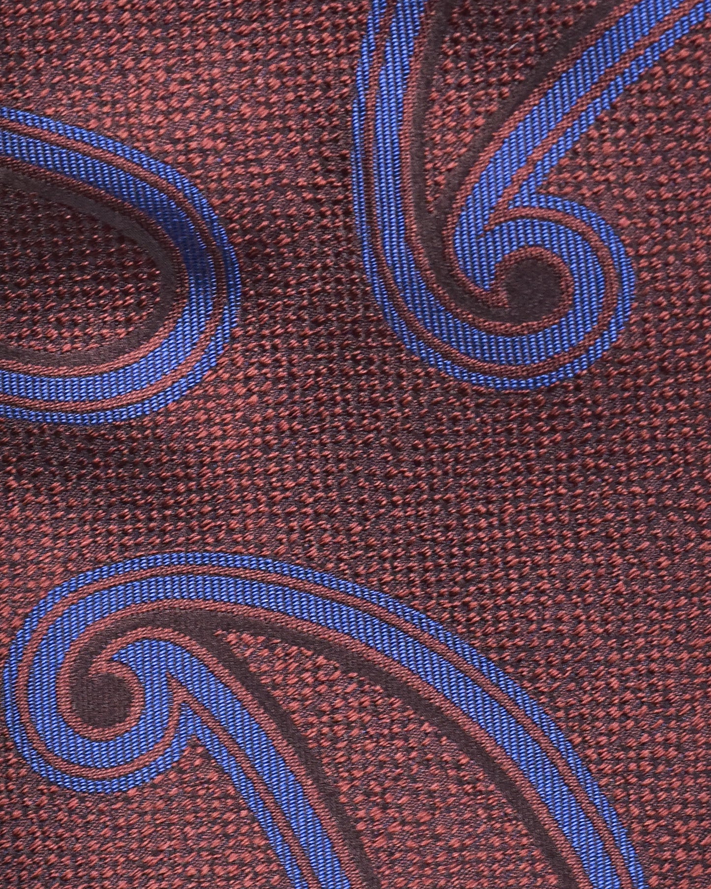 khakis of Carmel - silk printed tie in Brown and Blue