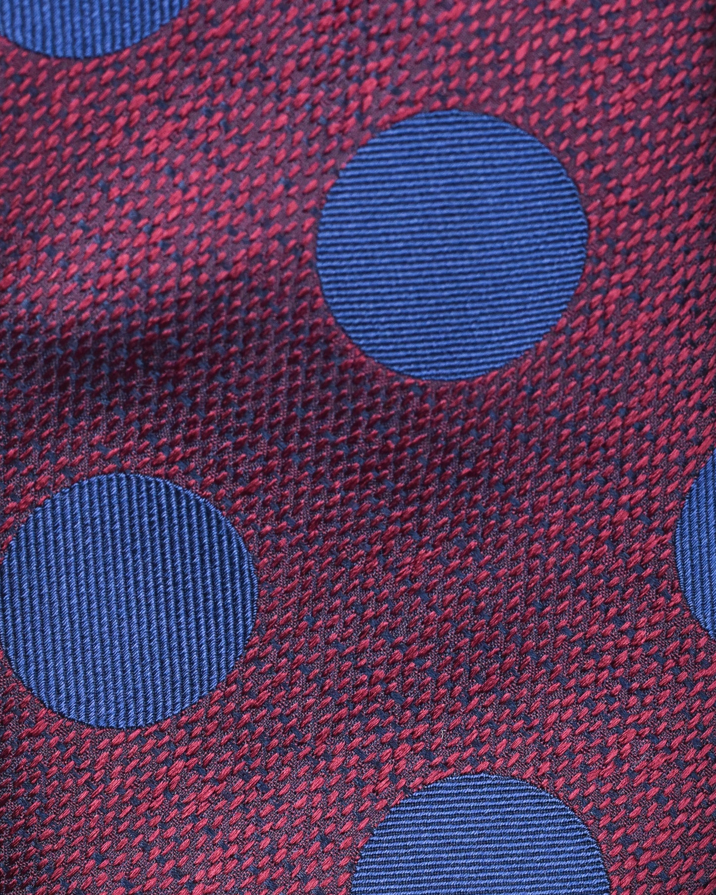 khakis of Carmel - silk printed tie in Maroon and Blue