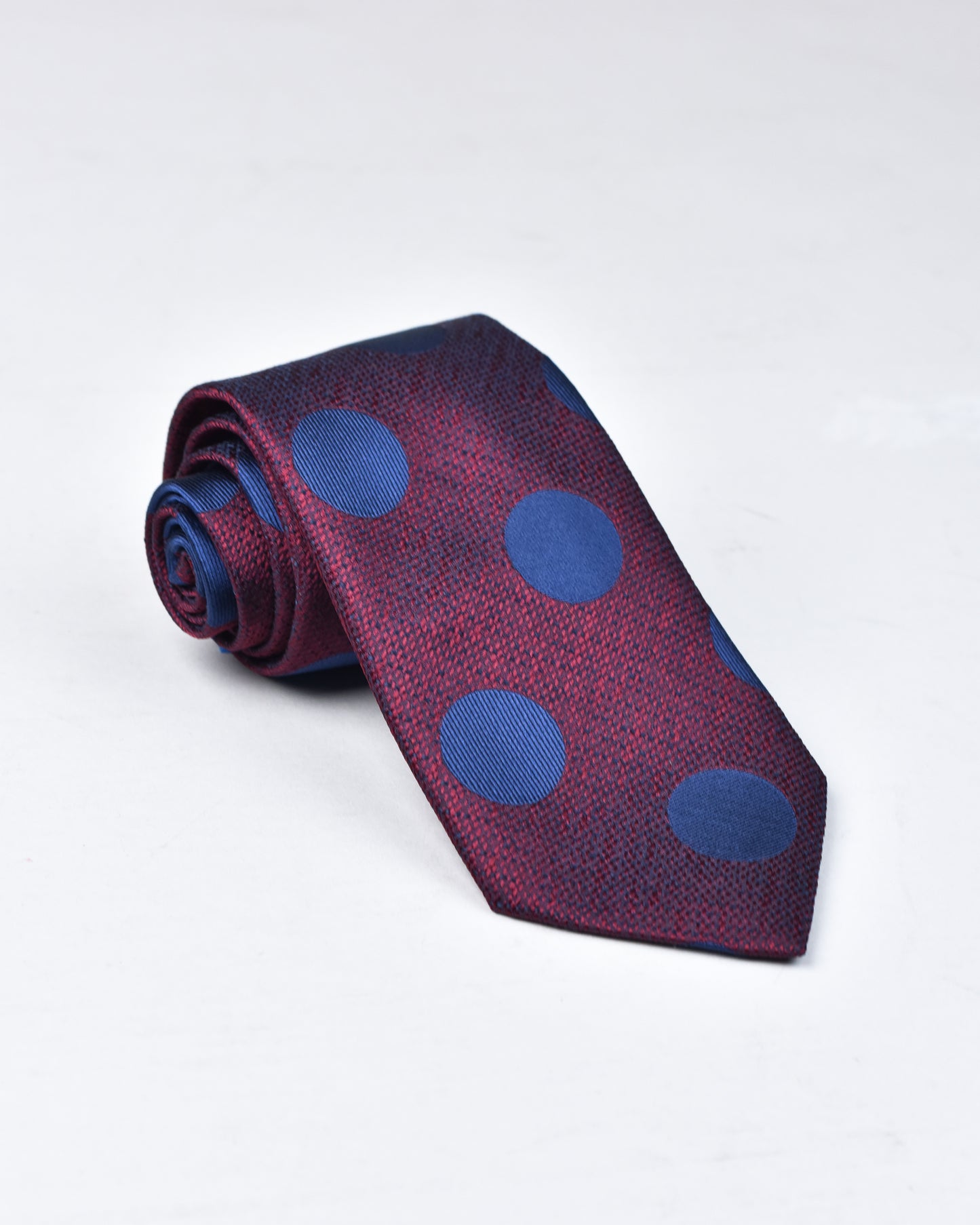 khakis of Carmel - silk printed tie in Maroon and Blue