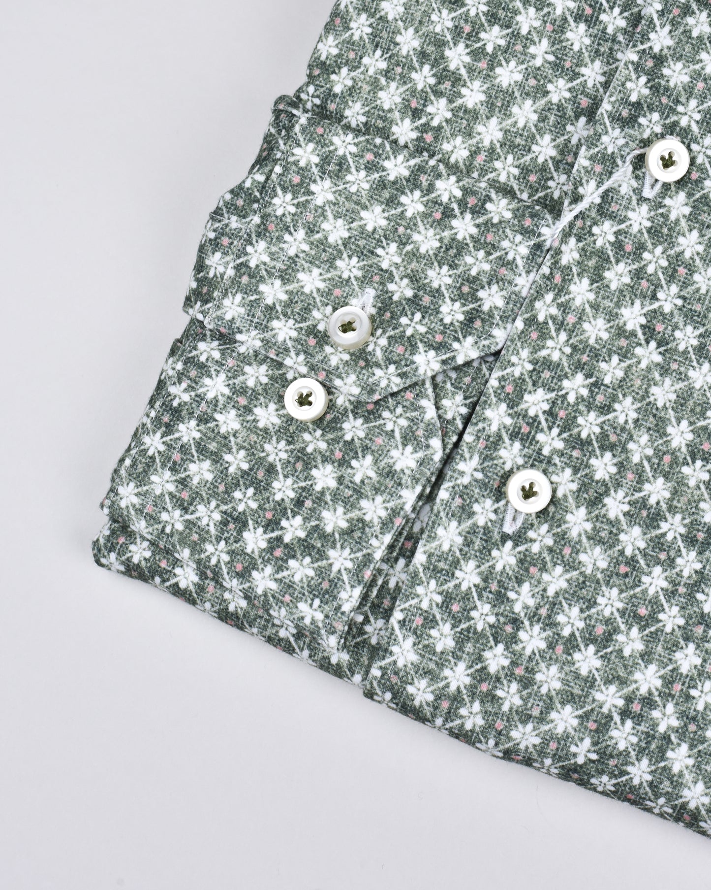 Khaki’s of Carmel - Green Technical Patterned Shirt