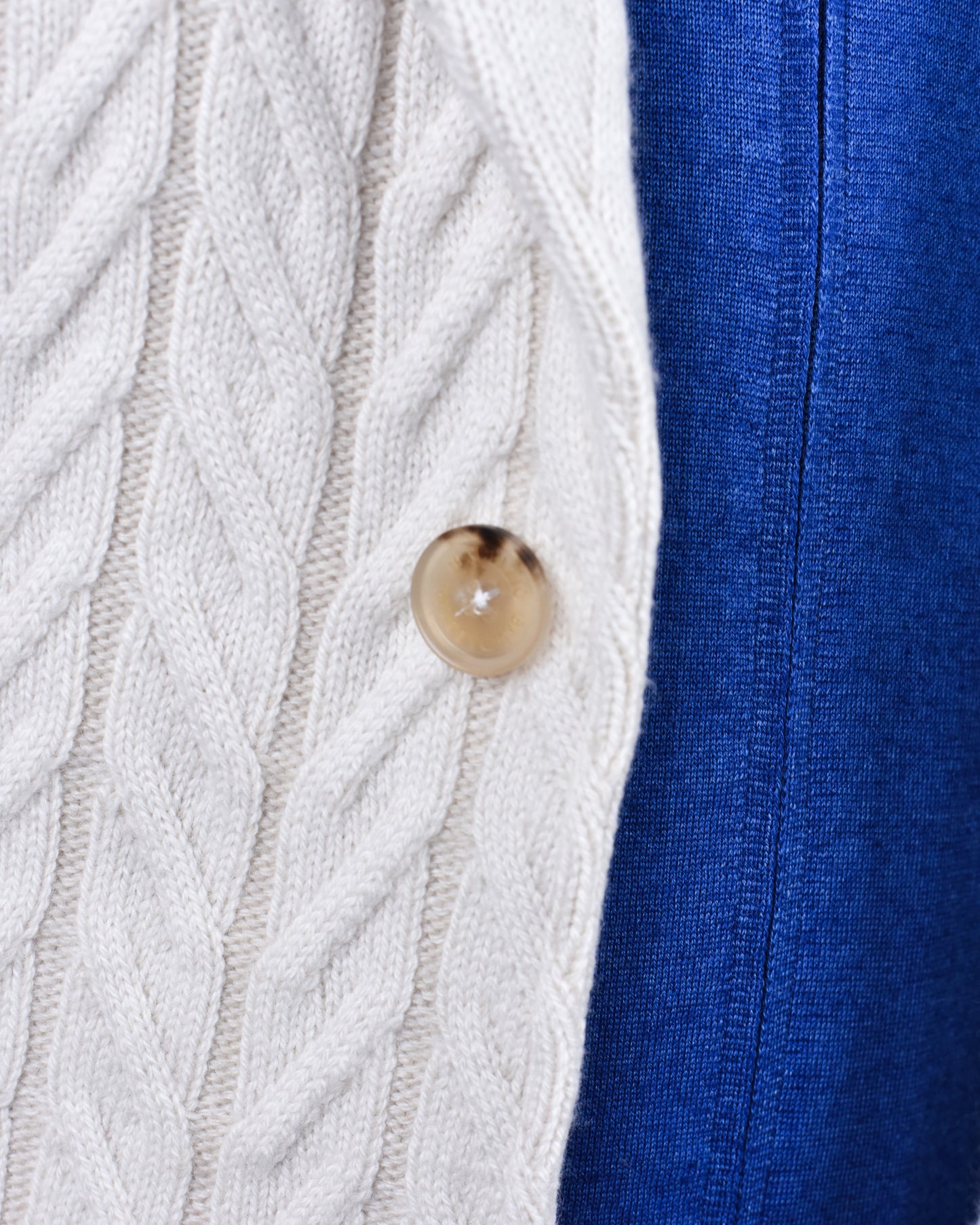Maurizio Baldassari - Ivory Rib Stitch Swacket