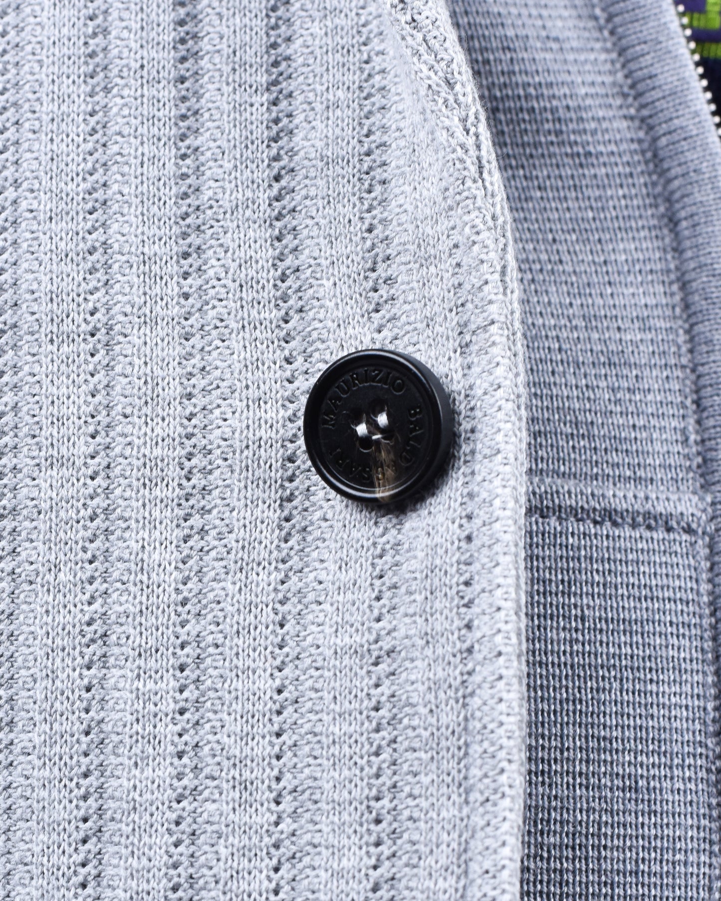 Maurizio Baldassari - Grey Rib Stitch Swacket