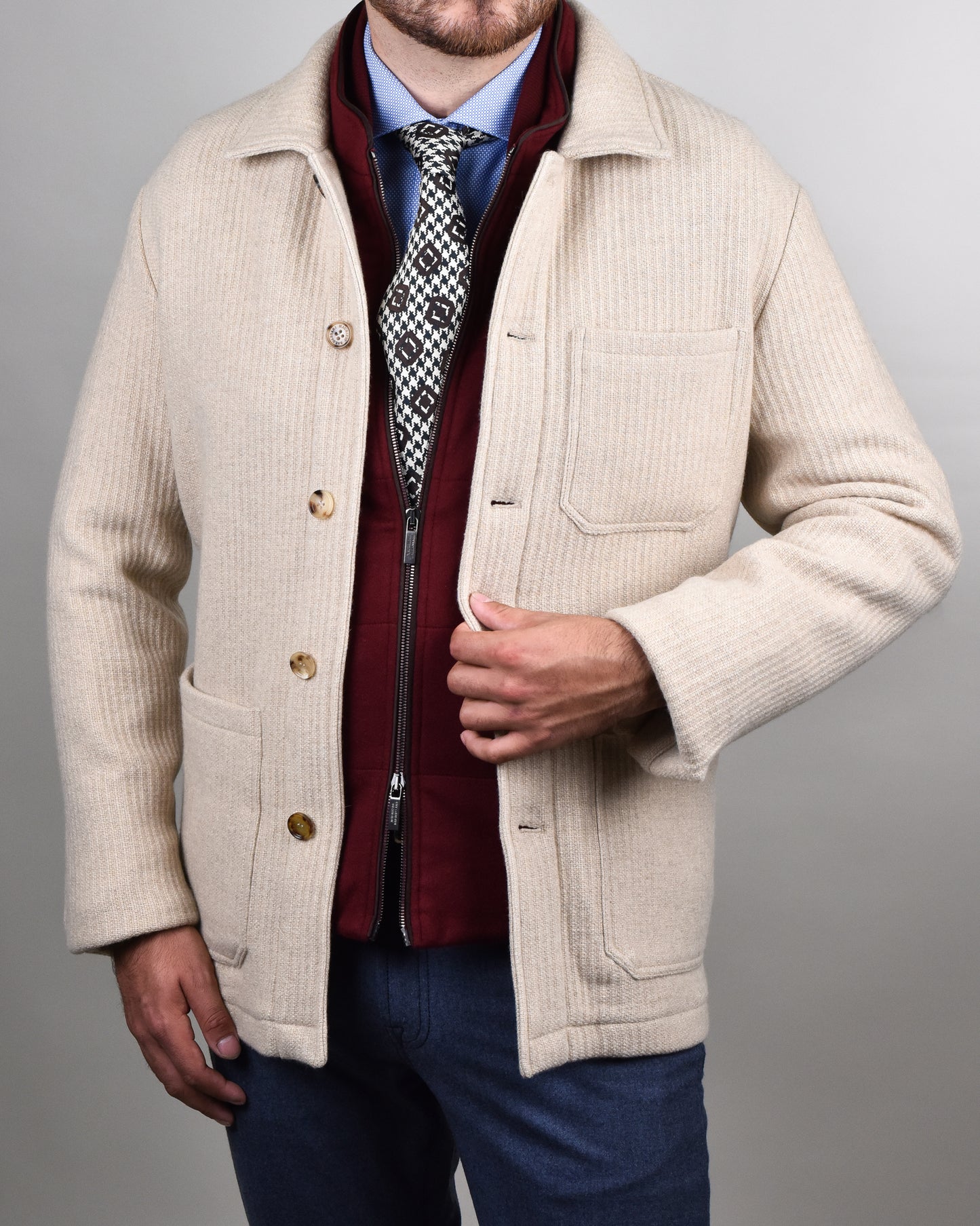 Maurizio Baldassari - Camel Corduroy Chore Jacket
