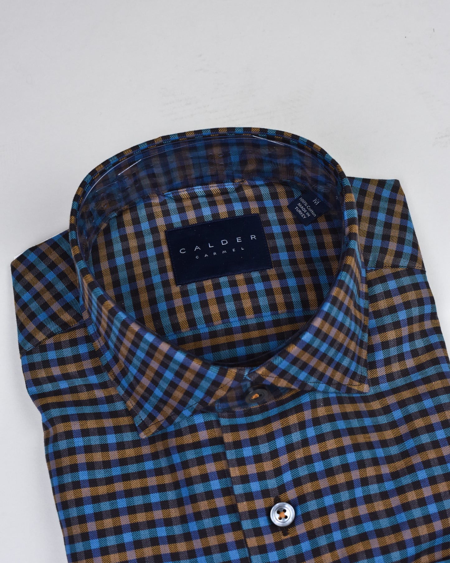 Khaki’s of Carmel - Teal Technical Patterned Shirt
