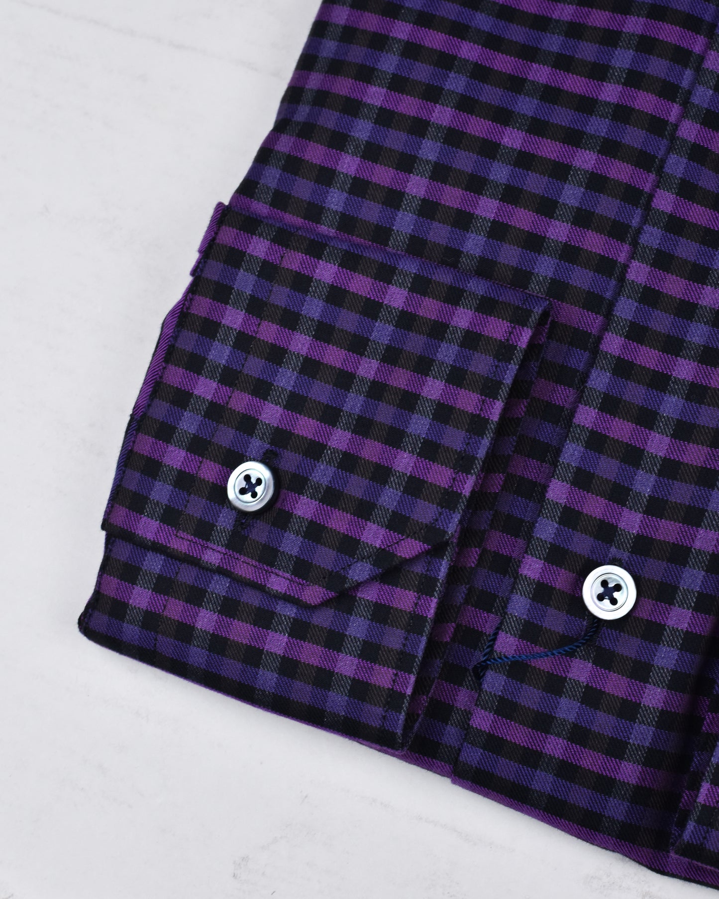 Khaki’s of Carmel - Dark Purple Technical Patterned Shirt