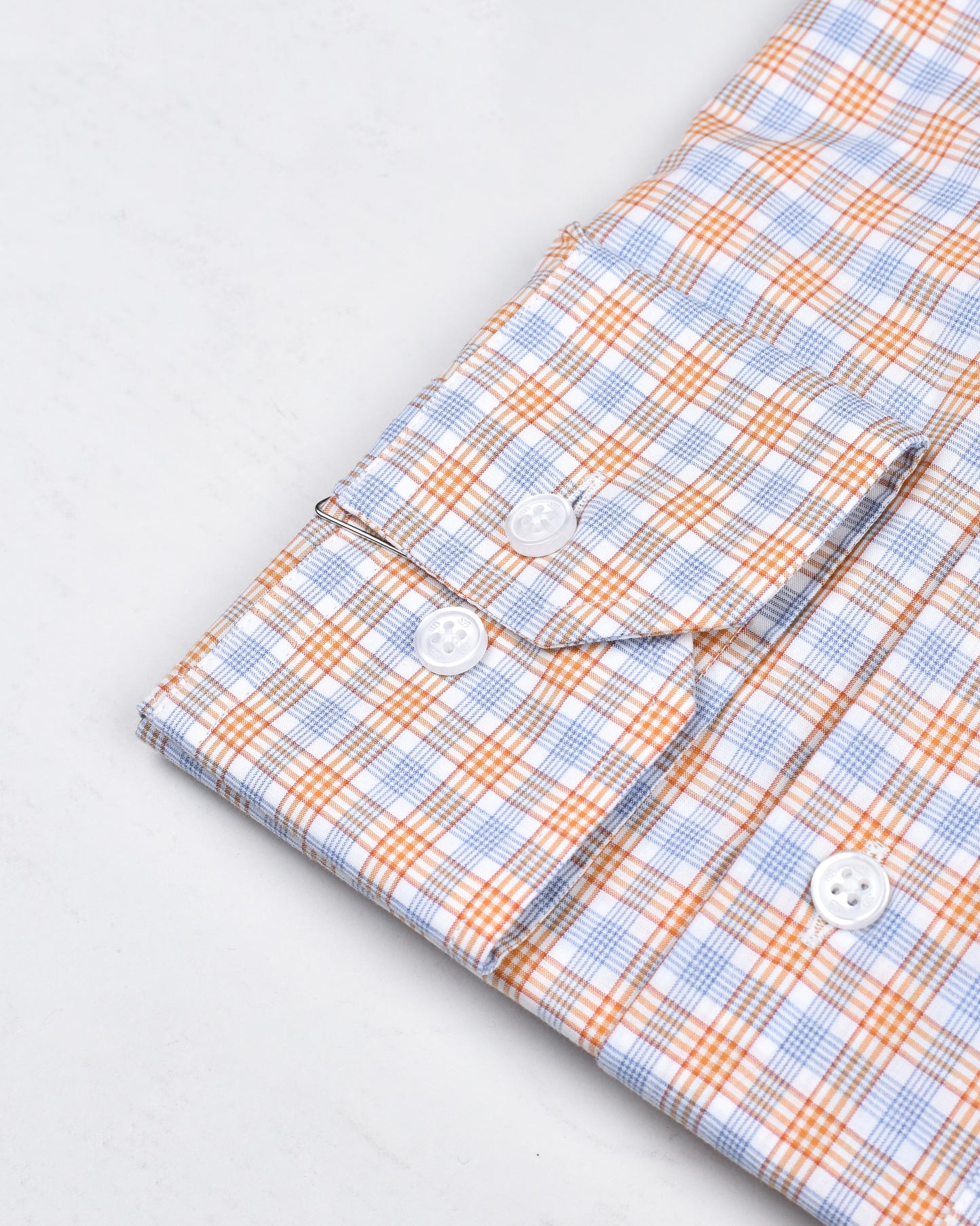 Khaki’s of Carmel - Coral Blue Technical Patterned Shirt
