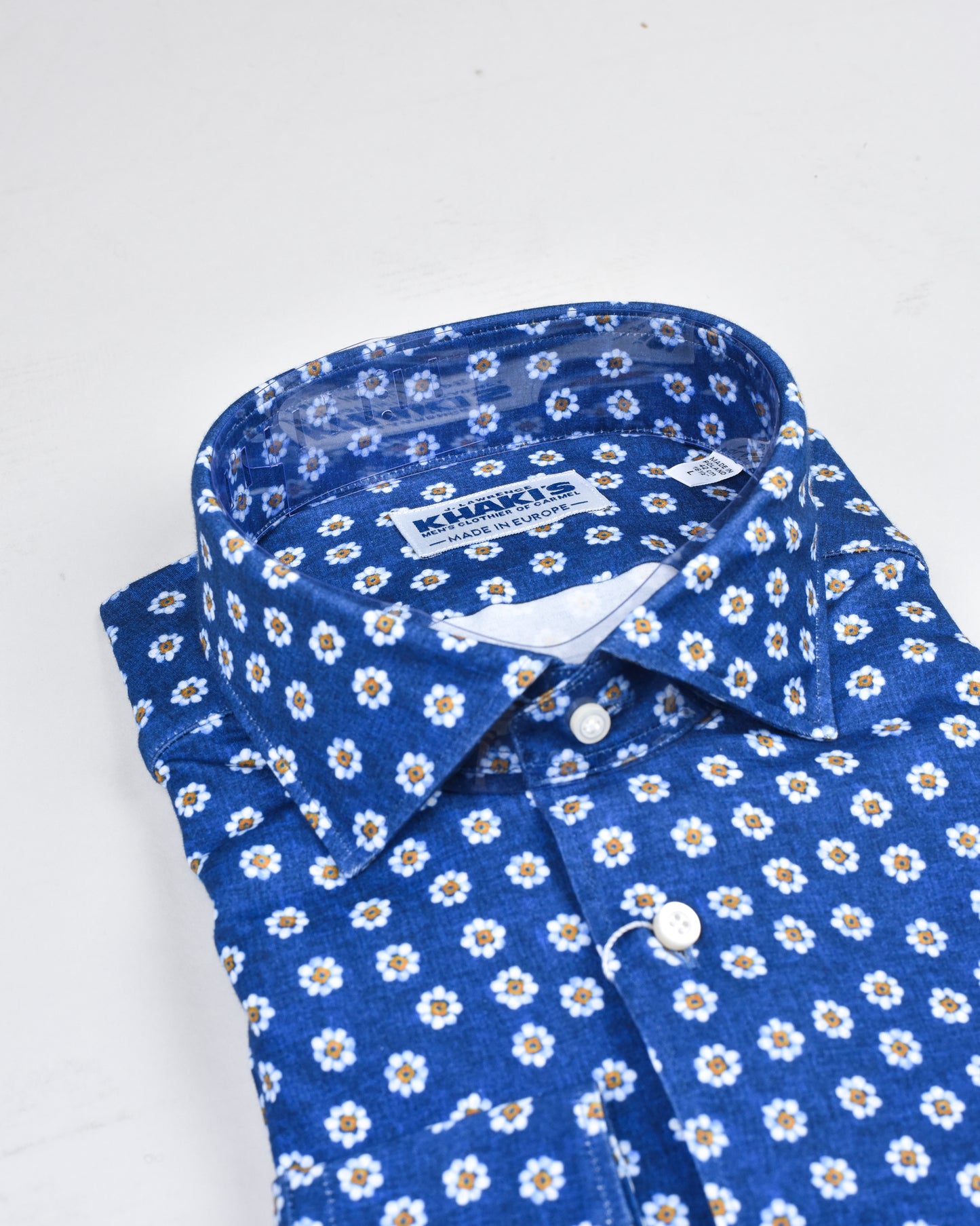 Khaki’s of Carmel - Blue Technical Patterned Shirt