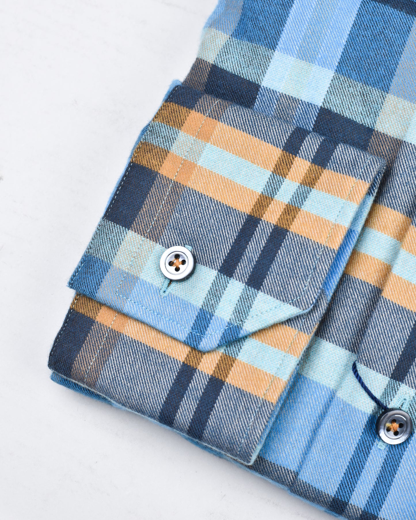 Khaki’s of Carmel - Calder Carmel Blue Plaid Flannel Shirt