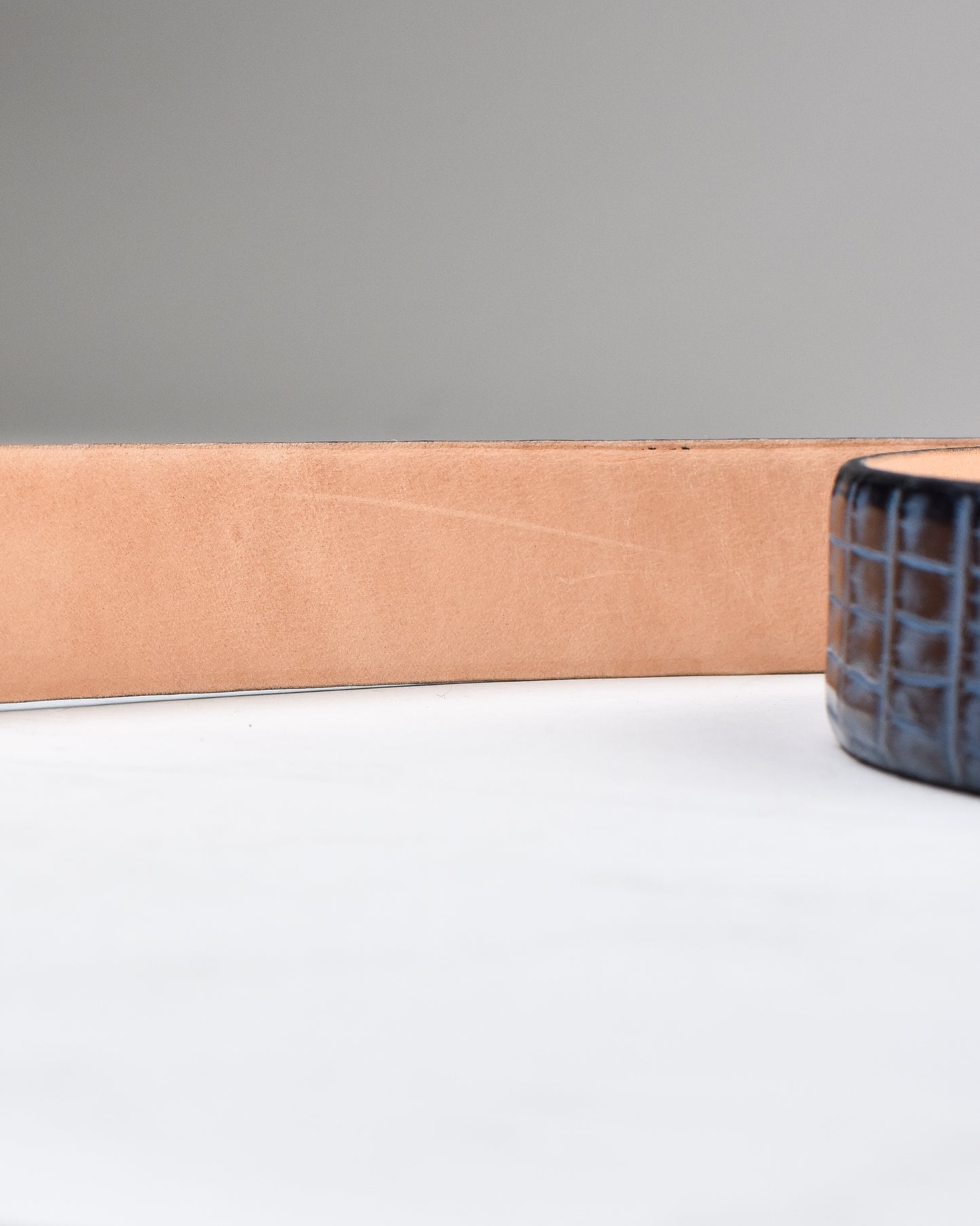 Khaki’s of Carmel - Handcrafted American Cobalt Caiman Belt