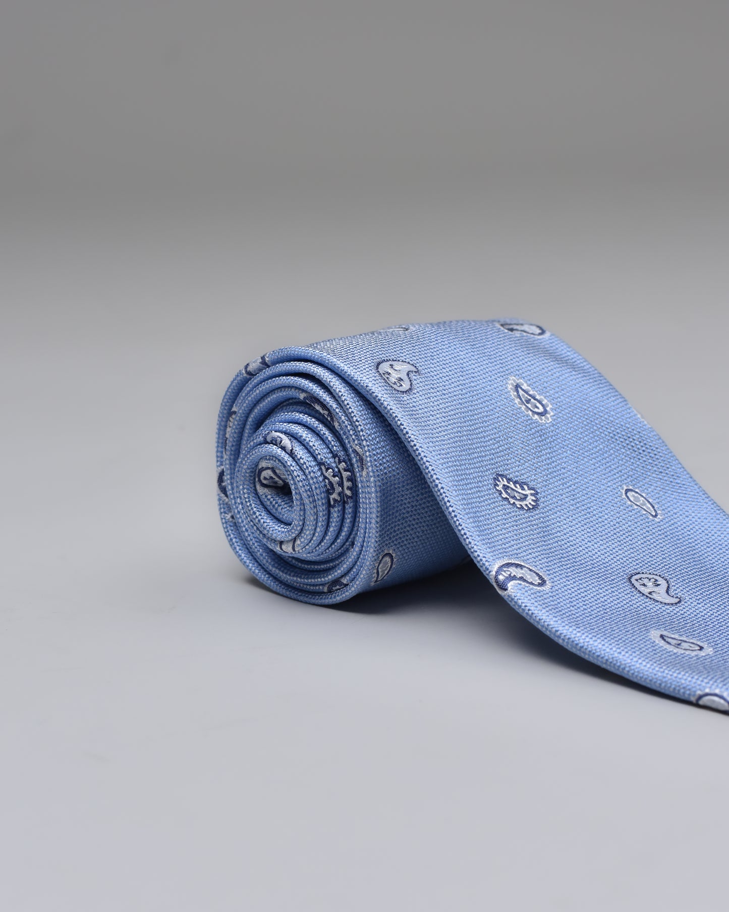 Khakis of Carmel - Silk Printed Tie in Light Blue