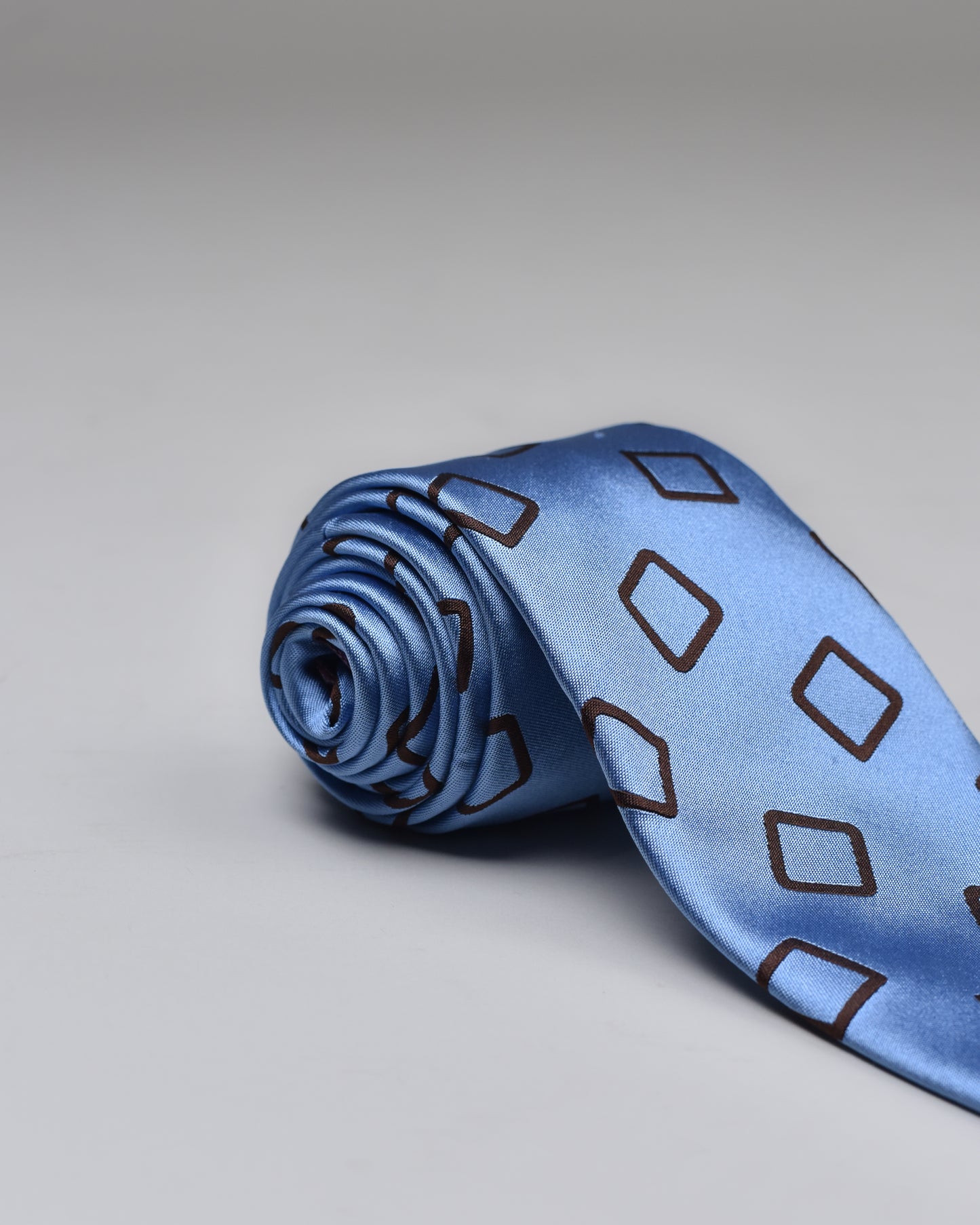 Khakis of Carmel - Silk Printed Tie in Light Blue