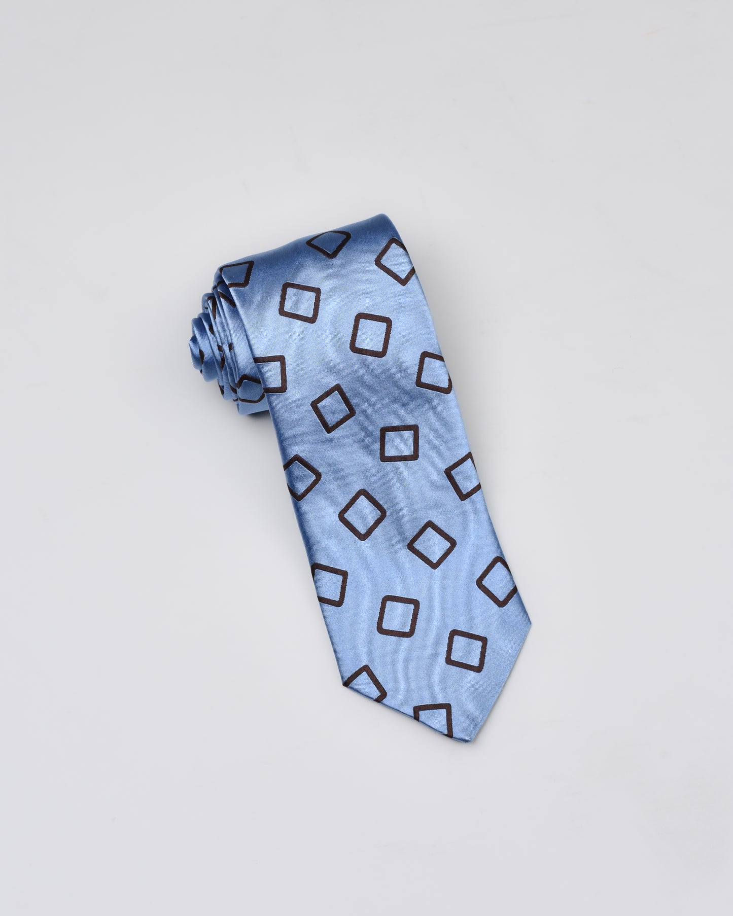 Khakis of Carmel - Silk Printed Tie in Light Blue