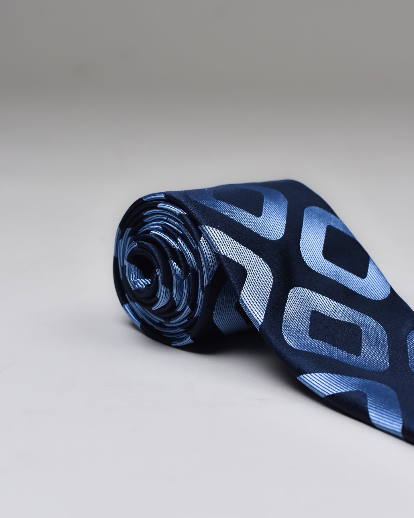 Khakis of Carmel - Silk Printed Tie in Blue