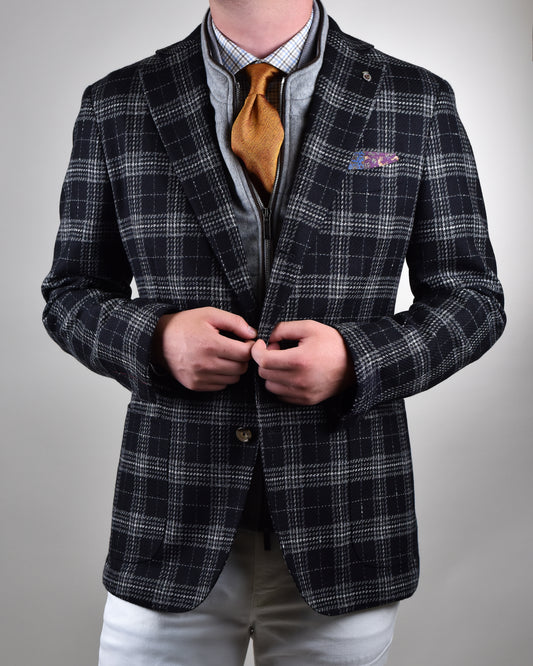 Khakis of Carmel - Black Check Sport Coat