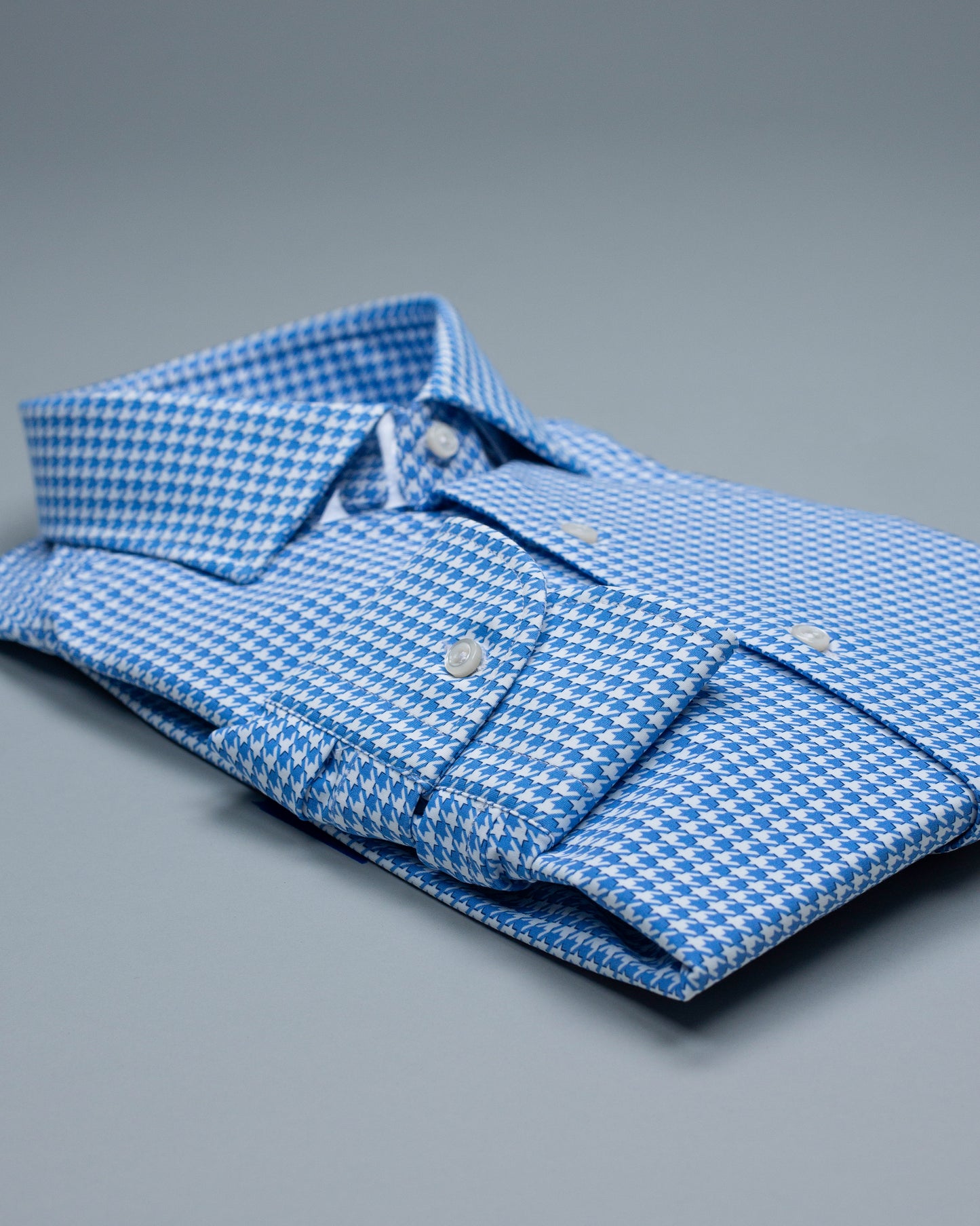 khakis brand blue gingham check technical shirt