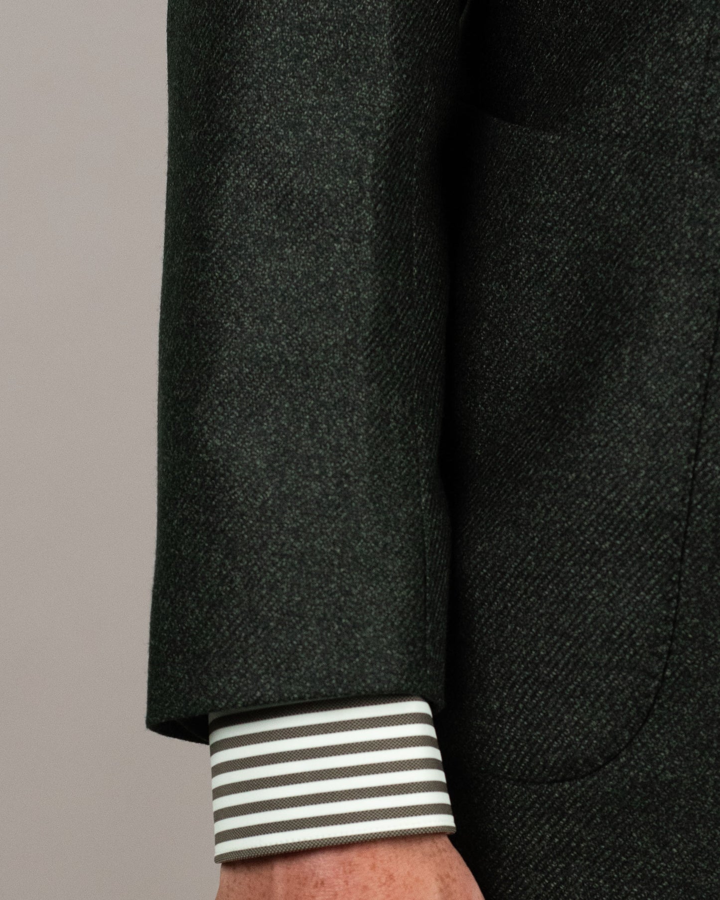 tmb green melange soft coat
