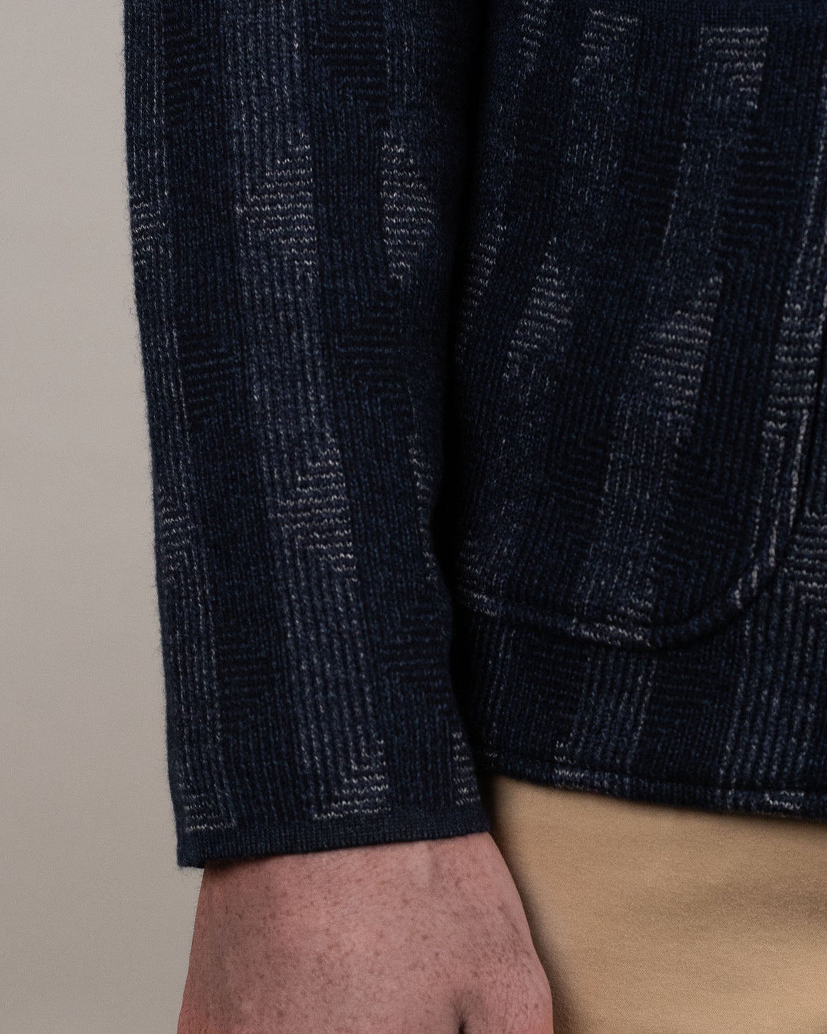 baldassari geo pattern sweater