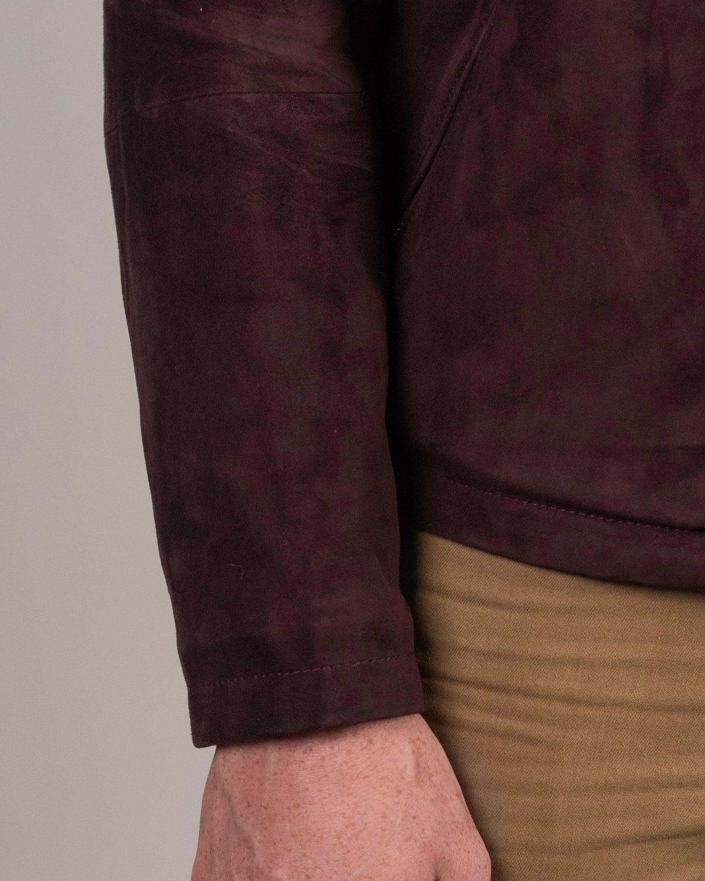 eleventy burgundy suede jacket