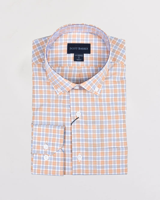 Khaki’s of Carmel - Coral Blue Technical Patterned Shirt