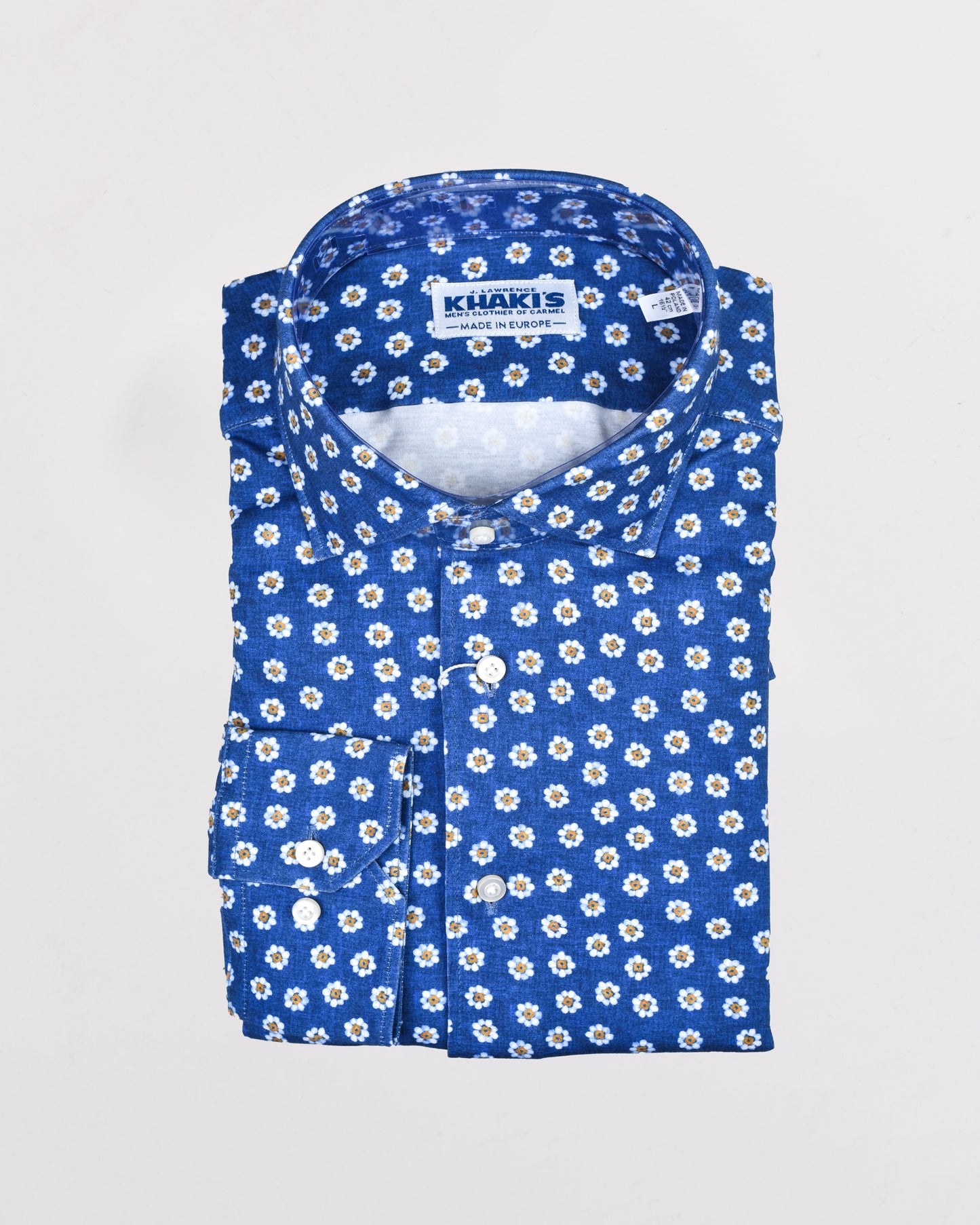 Khaki’s of Carmel - Blue Technical Patterned Shirt