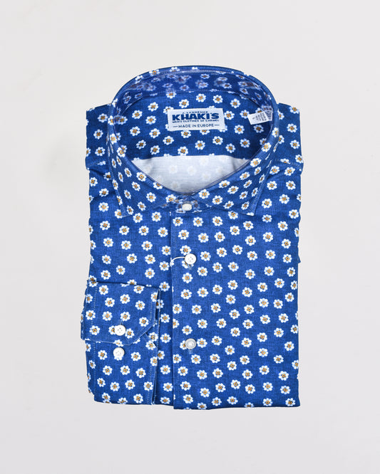 Khaki’s of Carmel - Blue Technical Patterned Shirt