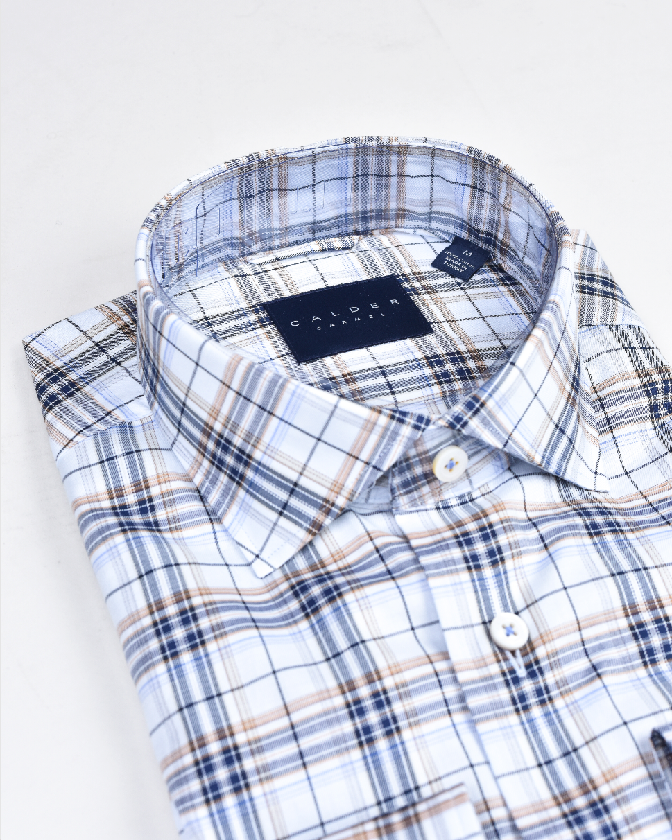 Khaki’s of Carmel - Calder Carmel Melange Oxford Sport Shirt