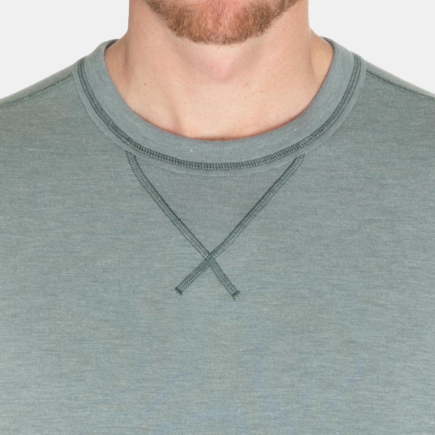 Toes on the Nose Super Soft L/S Crew in Seafoam Green