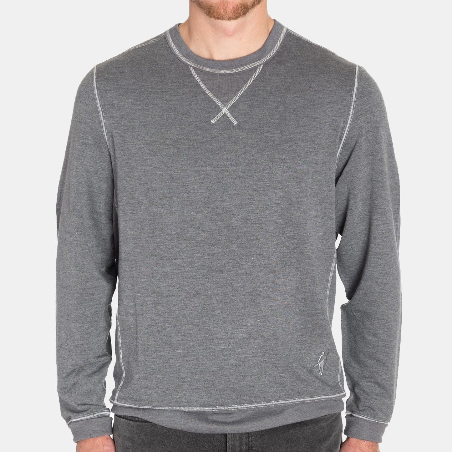 Toes on the Nose Super Soft L/S Crew in Grey