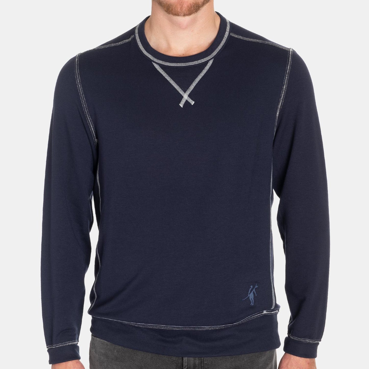 Toes on the Nose Super Soft L/S Crew in Navy