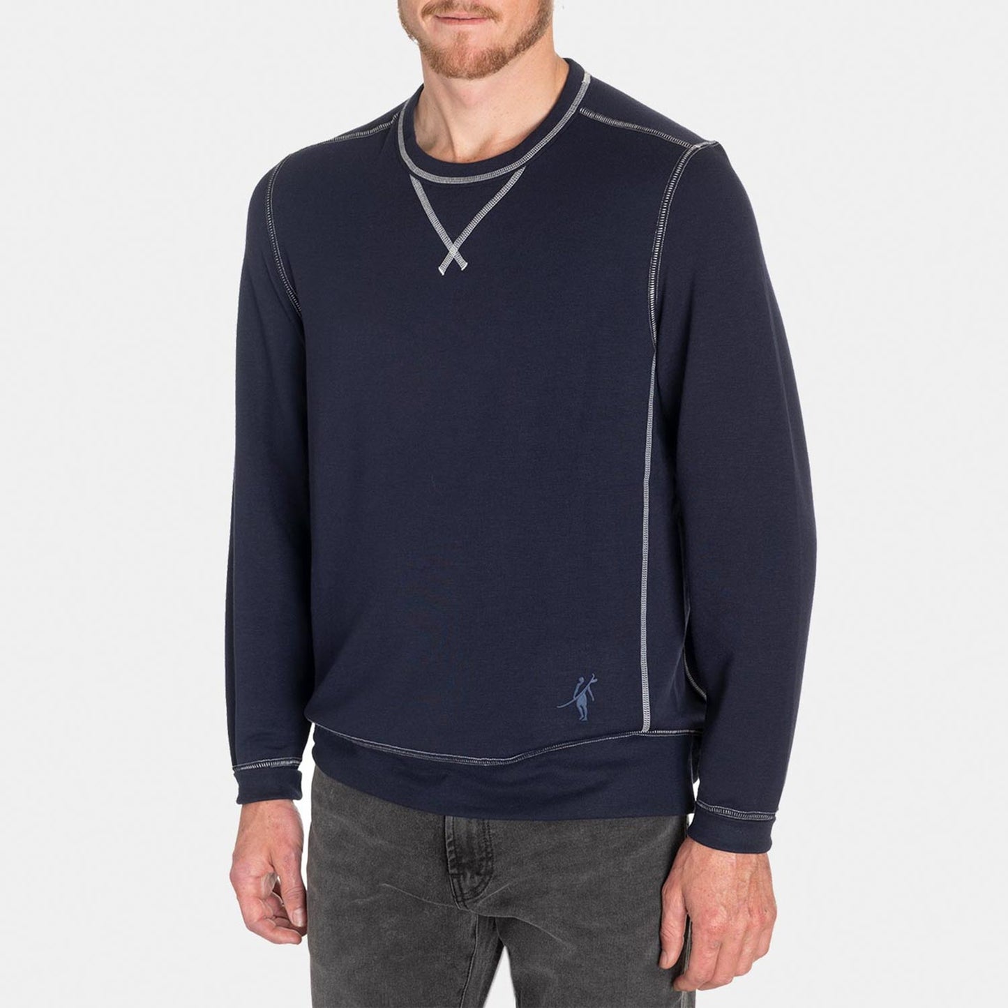 Toes on the Nose Super Soft L/S Crew in Navy