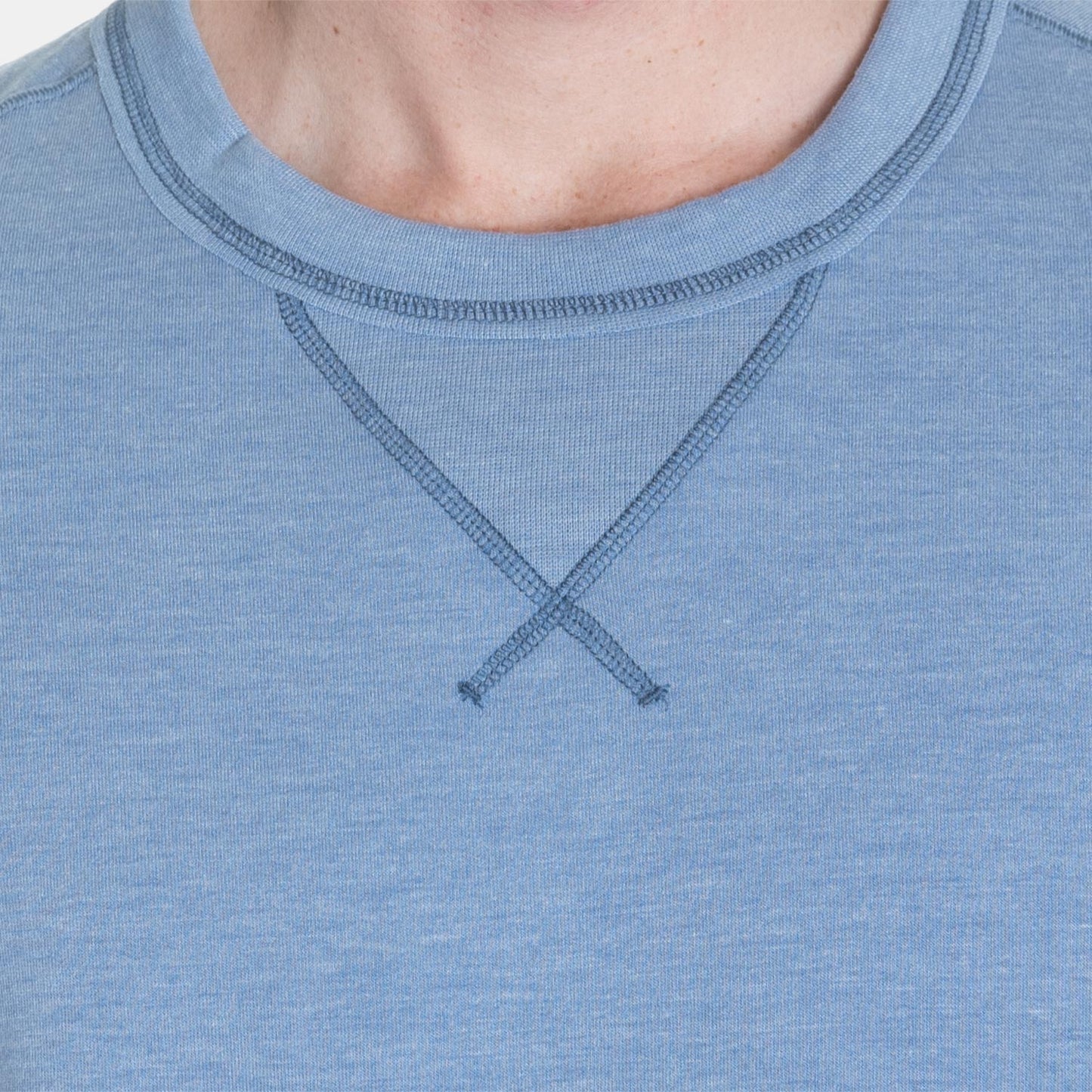 Toes on the Nose Super Soft L/S Crew in Pacific Blue