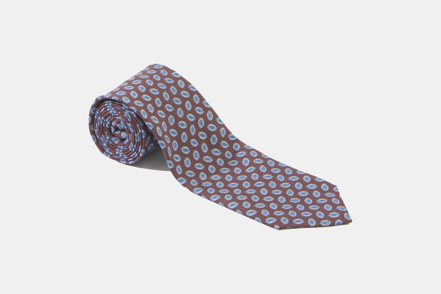 khakis of Carmel - silk printed tie in brown