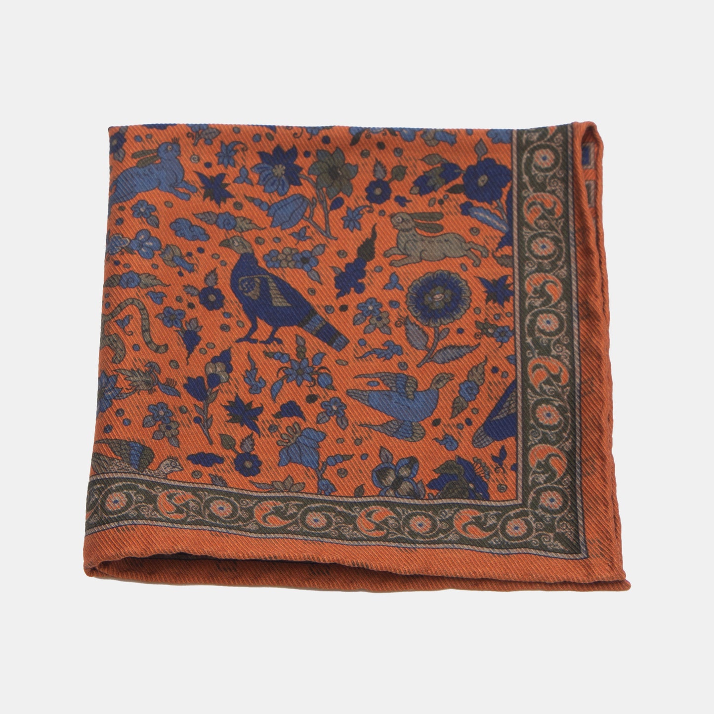 Khaki’s of Carmel - Orange Italian Pocket Square