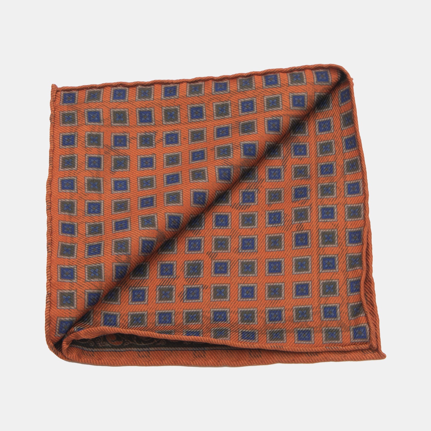 Khaki’s of Carmel - Orange Italian Pocket Square