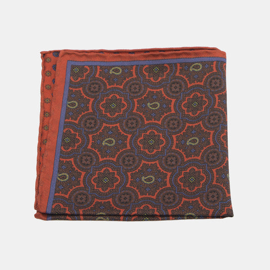 Khaki’s of Carmel - Light Orange Italian Pocket Square