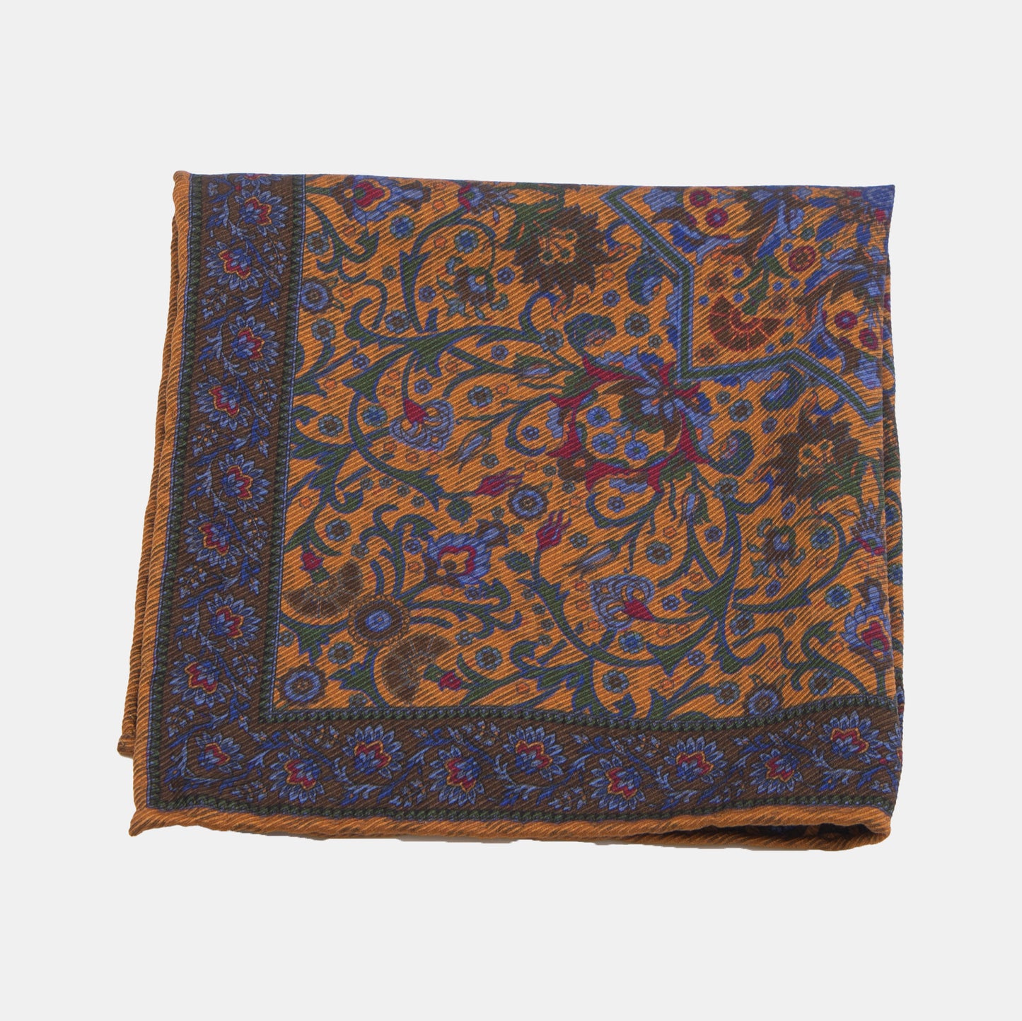 Khaki’s of Carmel - Dark Orange Italian Pocket Square