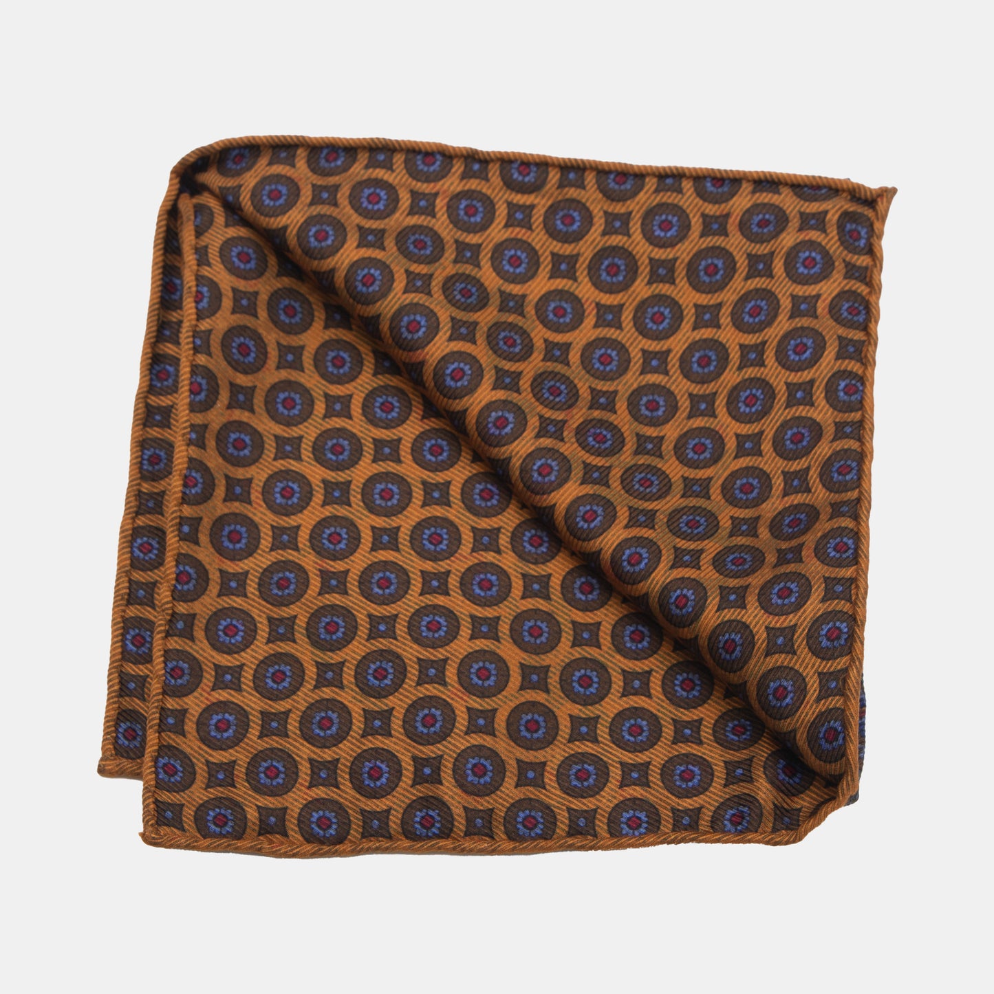 Khaki’s of Carmel - Dark Orange Italian Pocket Square