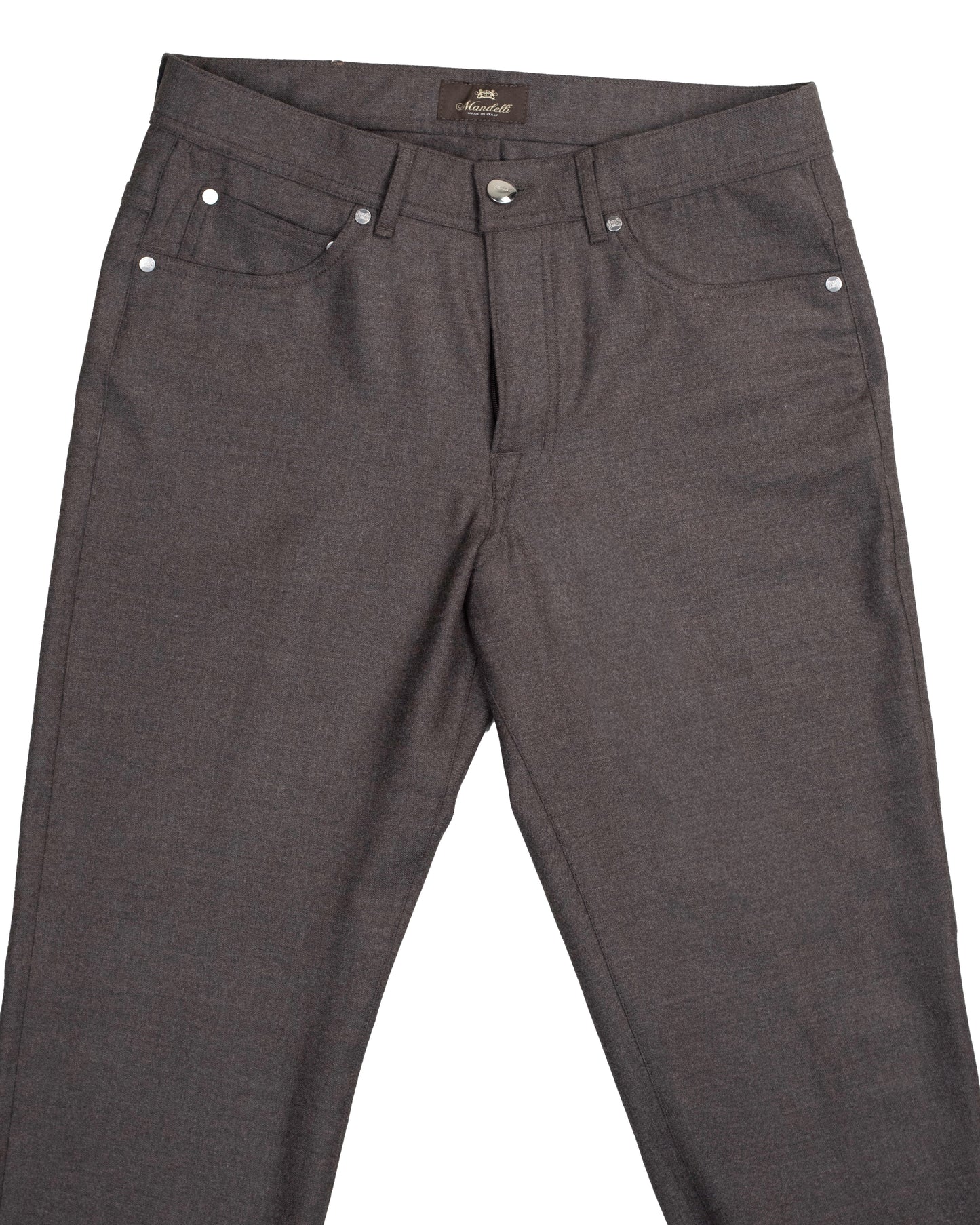 mandelli brown cashmere blend pant
