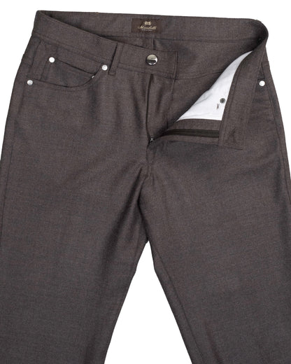 mandelli brown cashmere blend pant